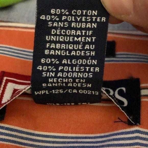 Chaps sz L Easy Care Long Sleeve Button Down Shirt - Picture 9 of 11